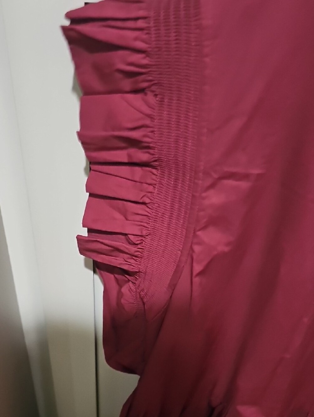 English Factory  Wine Ruffle Sleeve Tiered Dress - Picture 4 of 8